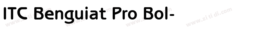ITC Benguiat Pro Bol字体转换